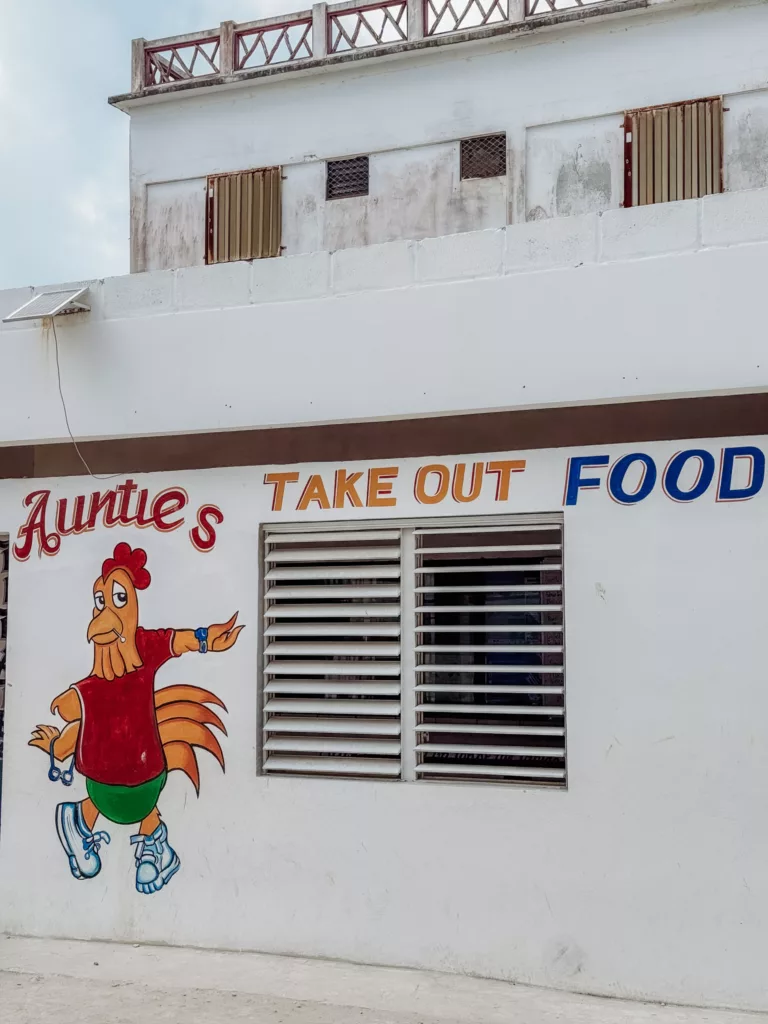 Aunties Take out food Caye Caulker
