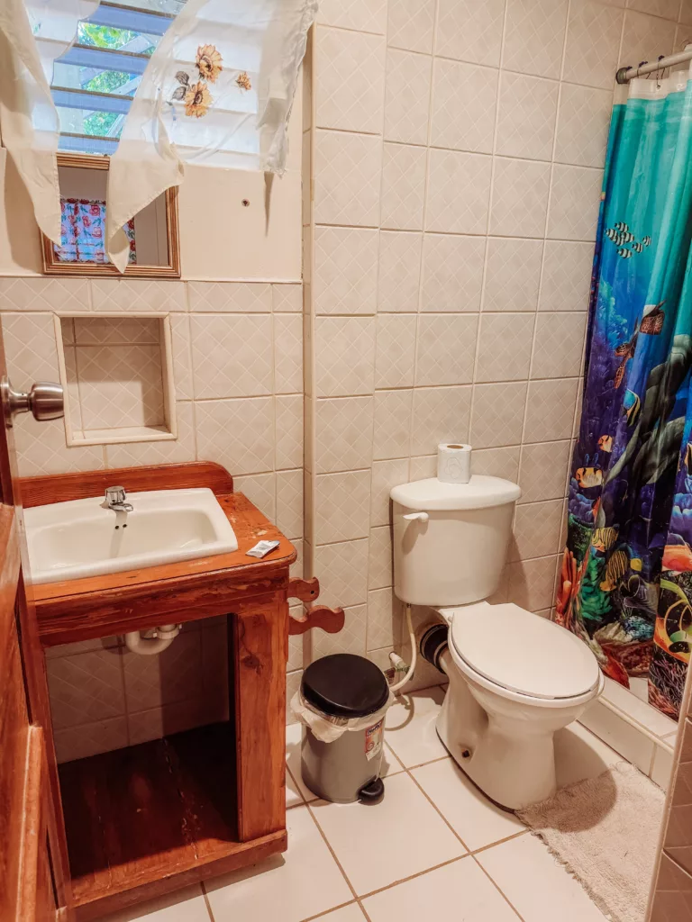 our private room with bathroom in Tobacco Caye