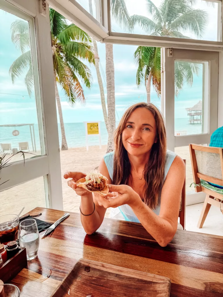 Lunch at the Paddle House Restaurant at the Lodge at Jaguar Reef Belize